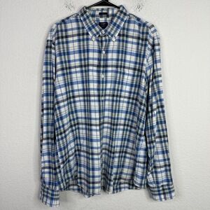 J.Crew Shirt Mens XL Plaid Long Sleeve Slim Button Down‎ Homespun Preppy Casual